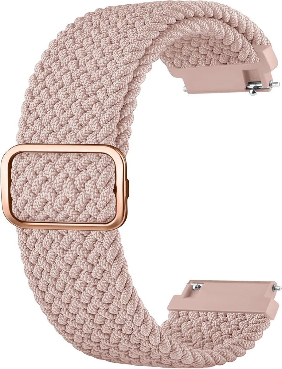 22mm Woven Nylon Horlogeband met Verstelbare Gesp, Gevlochten Sporthorlogeband voor Mannen en Vrouwen, Duurzaam en Comfortabel