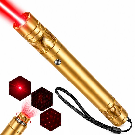 Mamosta® Professionele Laserpen Pro - Klasse II - USB Laserlampje - Laserpointer Kat - Laser - Presentatie - Presenteren