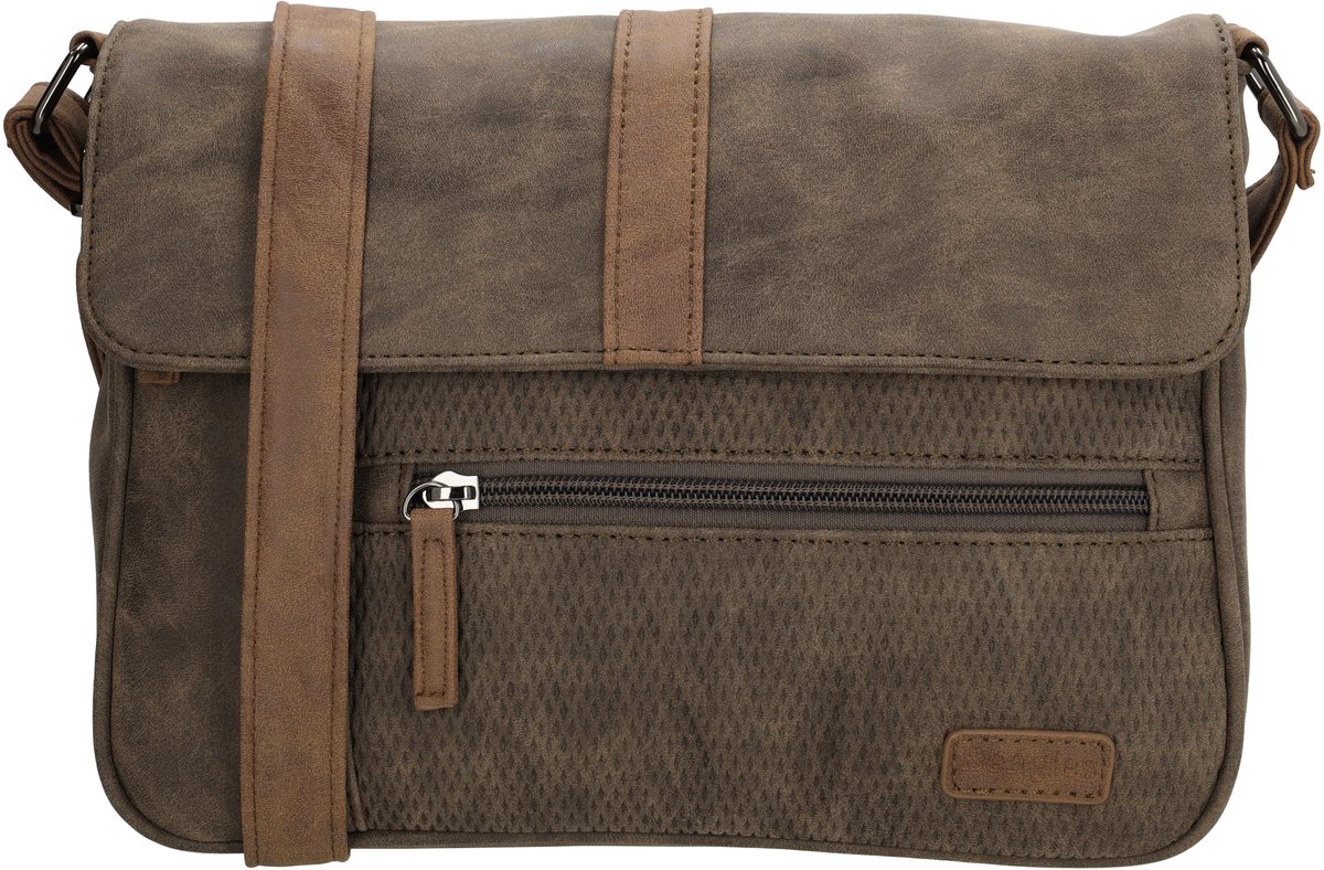 Beagles Brunete Schoudertas - Crossbodytas - Crossover - Dames - Donkertaupe