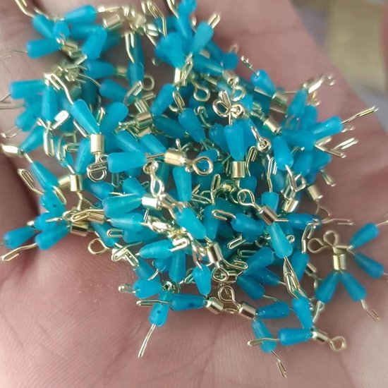 50 stuks Flexibele Siliconen Klemmen voor Vissers - Snelle Haak Splitters en Drijvers voor Effectieve Vangst — afbeelding 3