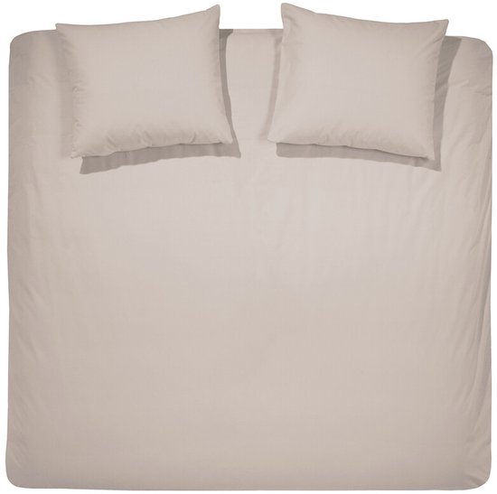 Cinderella Morning 2-persoons dekbedovertrekset 200x200cm flanel taupe + 2 kussenslopen 60x70 van Cinderella — afbeelding 2
