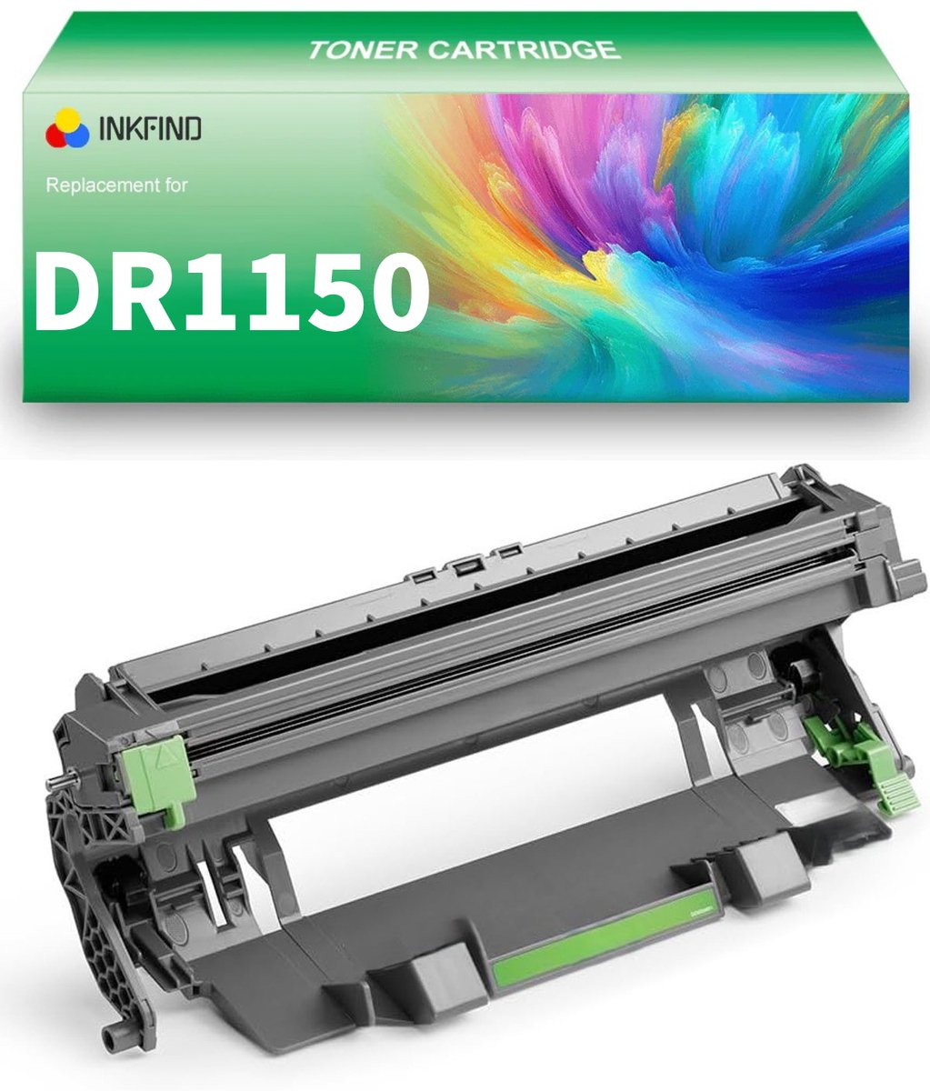 INKFIND DR1150 drum unit (geen tonercartridge TN1150) van 1 stuk compatibel met Brother DR-1150 DR1150 voor Brother HL-L1240W/1242W/1242WXL;DCP-L1640W/1642W/1642WXL/L1660W 1 pack
