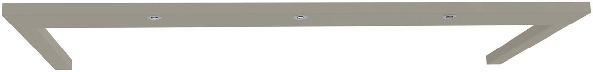 B Bright Kranslijst met verlichting kast Chateau - 150 x 3 x 58 cm - kiezelgrijs