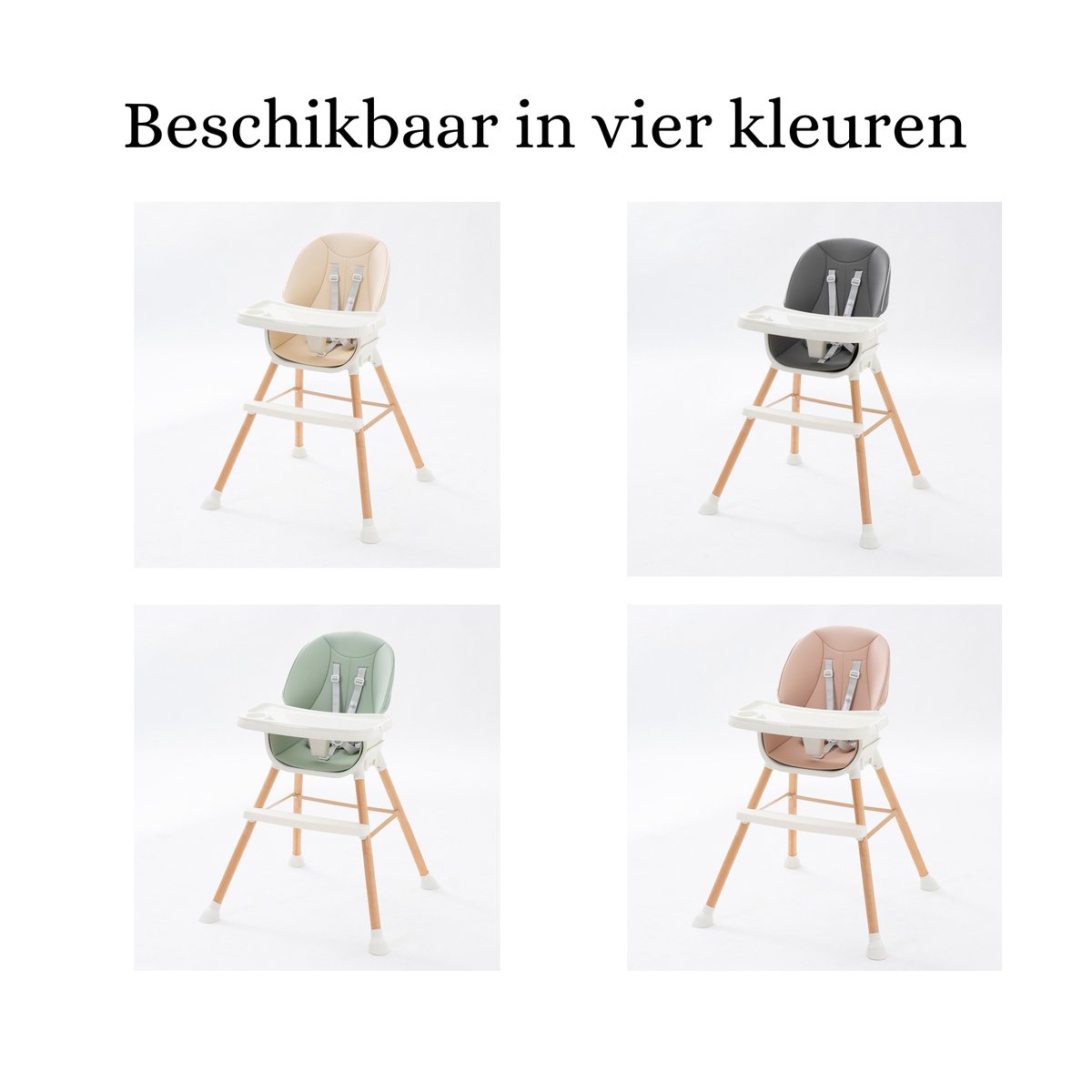 Tissy meegroei kinderstoel - in hoogte verstelbaar grijs thumbnail 3