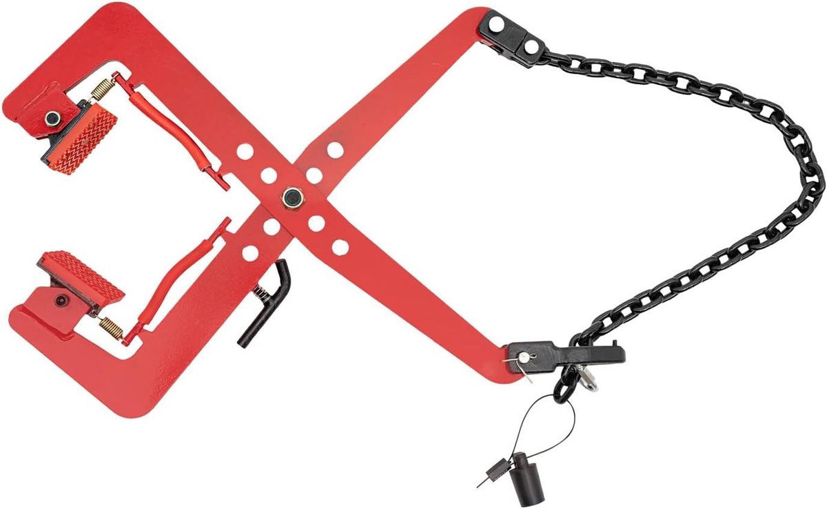 Verzinktang - Steenlift - Stoepranden Verplaatsen - Verstelbare Opening - 350 kg Capaciteit - Rood
