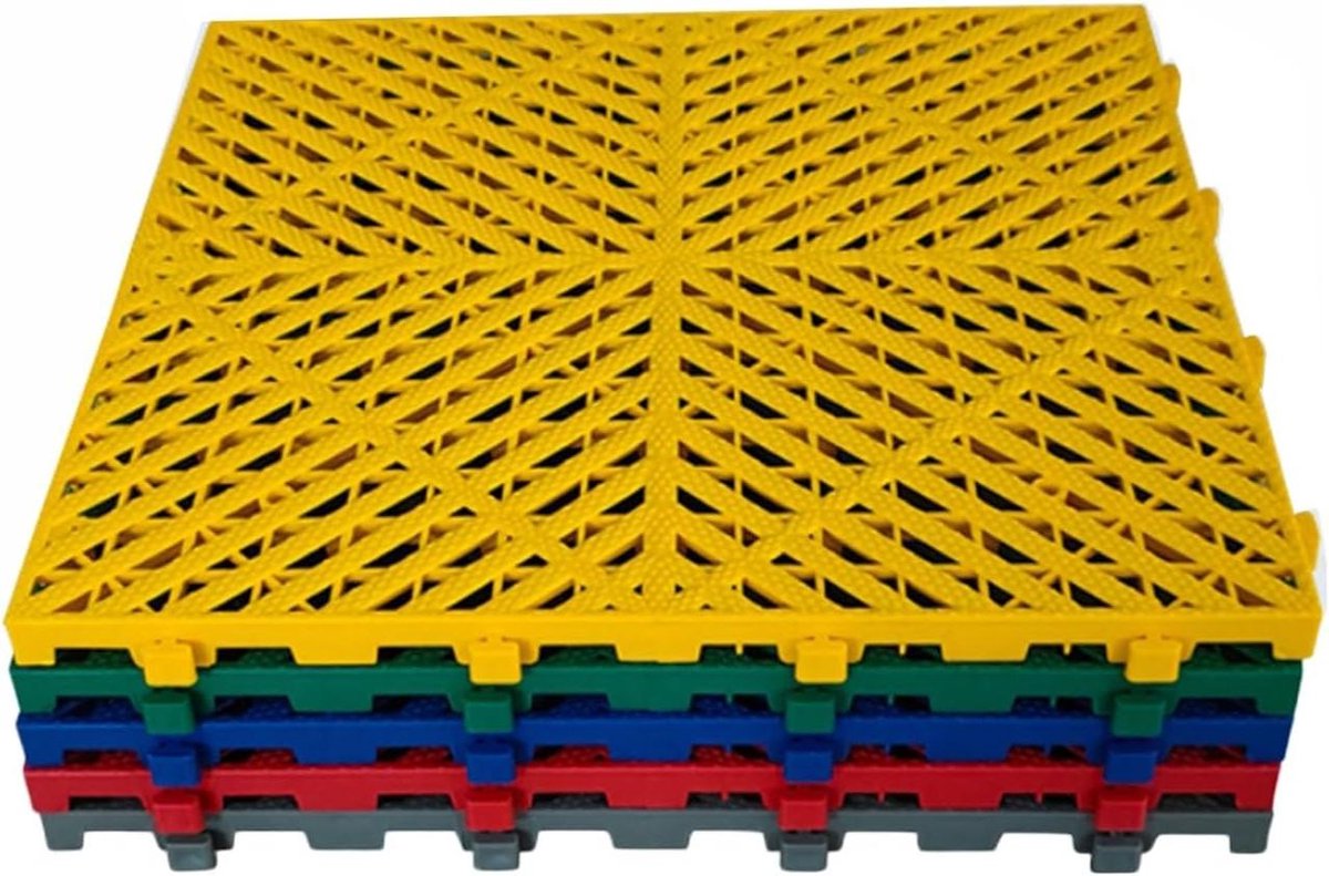 Drainagevloermatten - Garagevloer tegels - Veilig werken - In elkaar grijpend ontwerp - 30 stuks 40x40cm - Meerdere kleuren