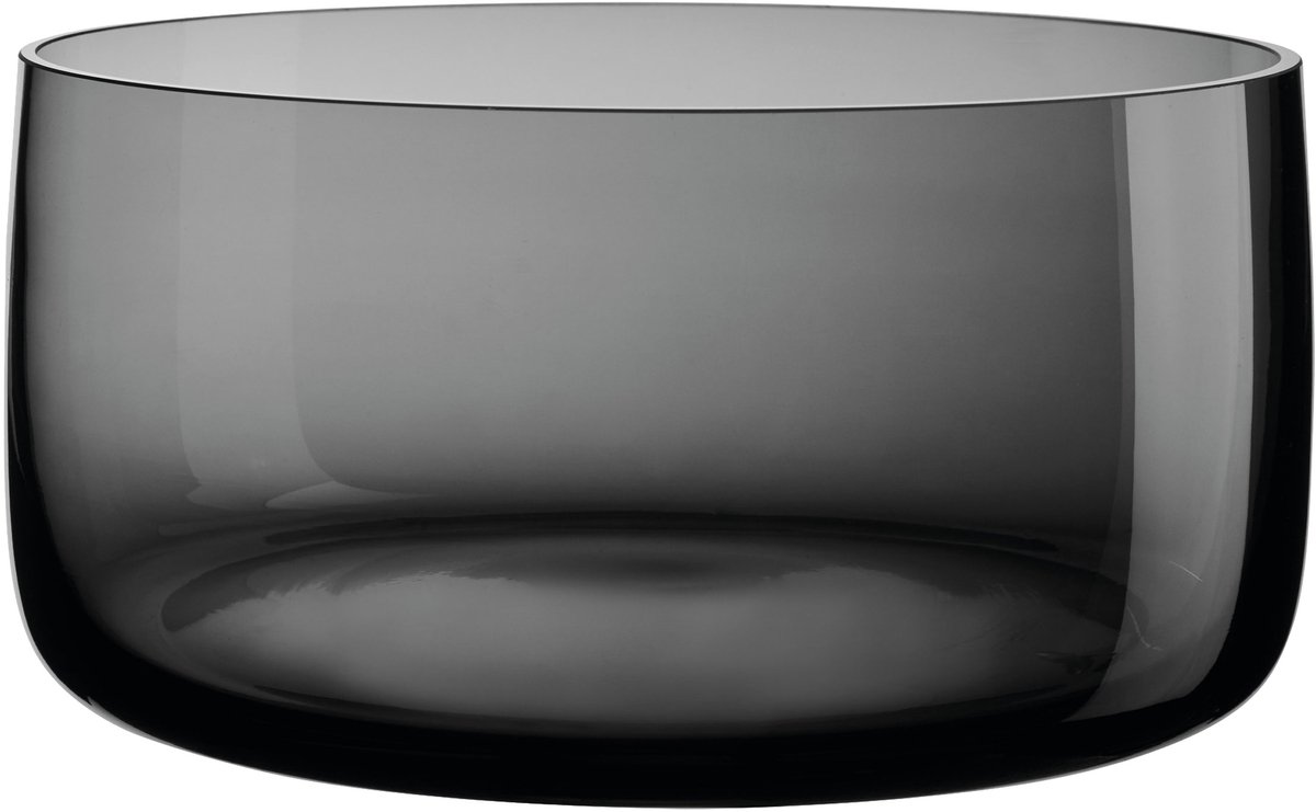 ASA Selection schaal Ajana, decoratieve schaal, glas, glanzend grijs, 21,5 cm, 88043009