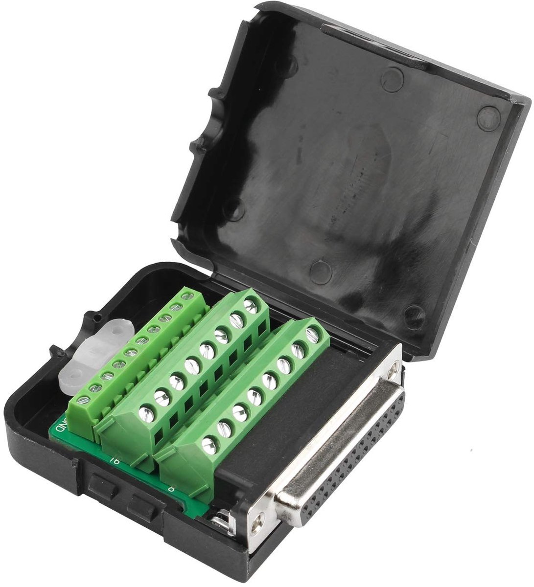 aladdien - D-sub DB25 Female Breakout Board - Solderless Adapter - 25 Pin - Connector voor Kabelbeveiliging - Ideaal voor Seriële Toepassingen - Duu..