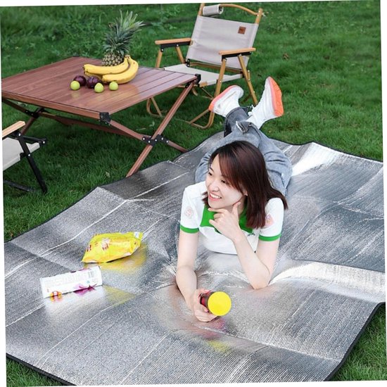 Kampeer Mat - Slaapmat Picknickkleed - Buiten slapen - Waterdicht en isolerend - 150 x 200 cm - Multikleur — afbeelding 4