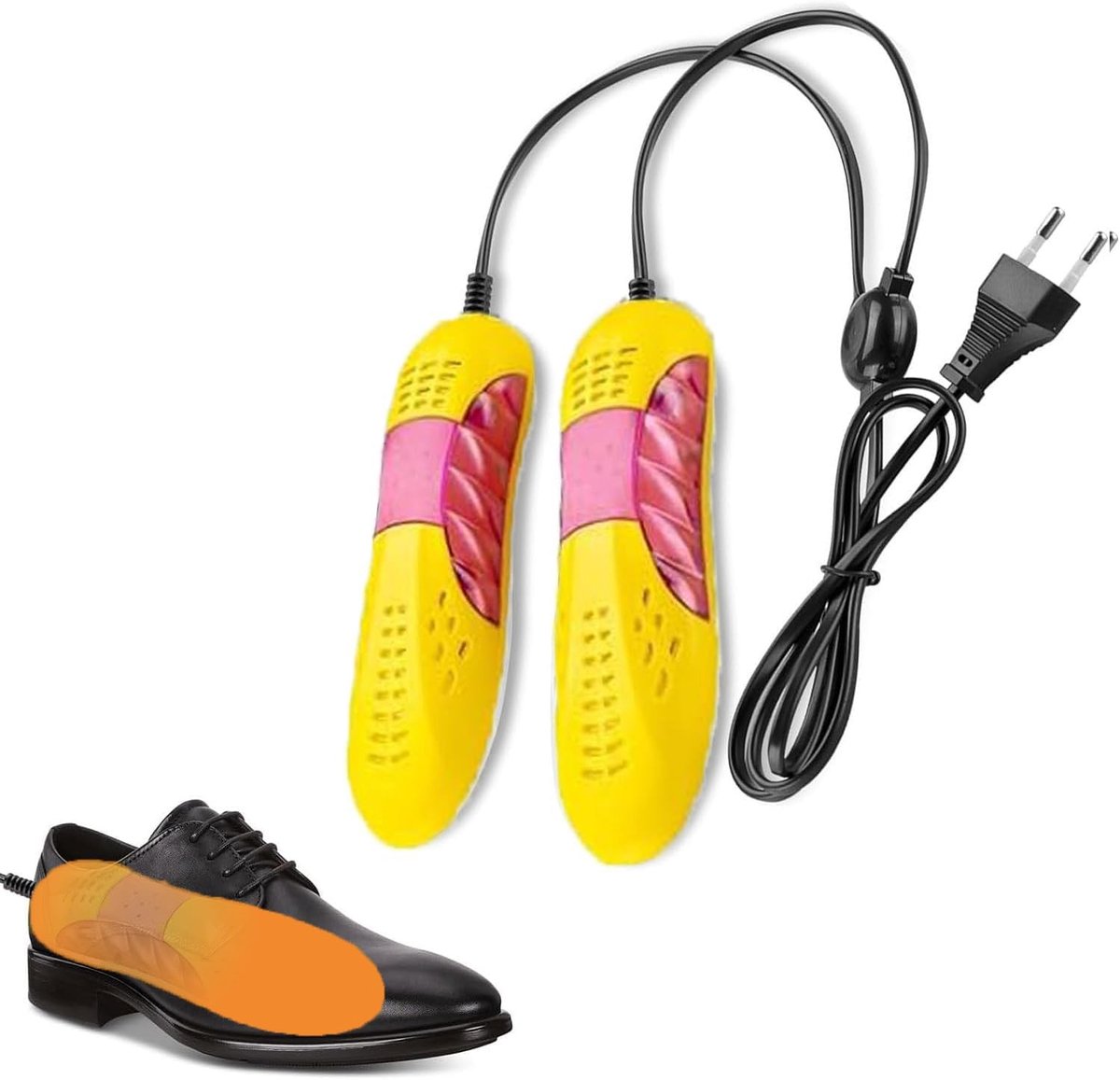 aladdien - Elektrische Schoendroger - Draagbare Schoeisel Droger - Schoenenwarmer - Unisex - Ideaal voor Laarzen en Sokken - Perfect voor Koude Dagen
