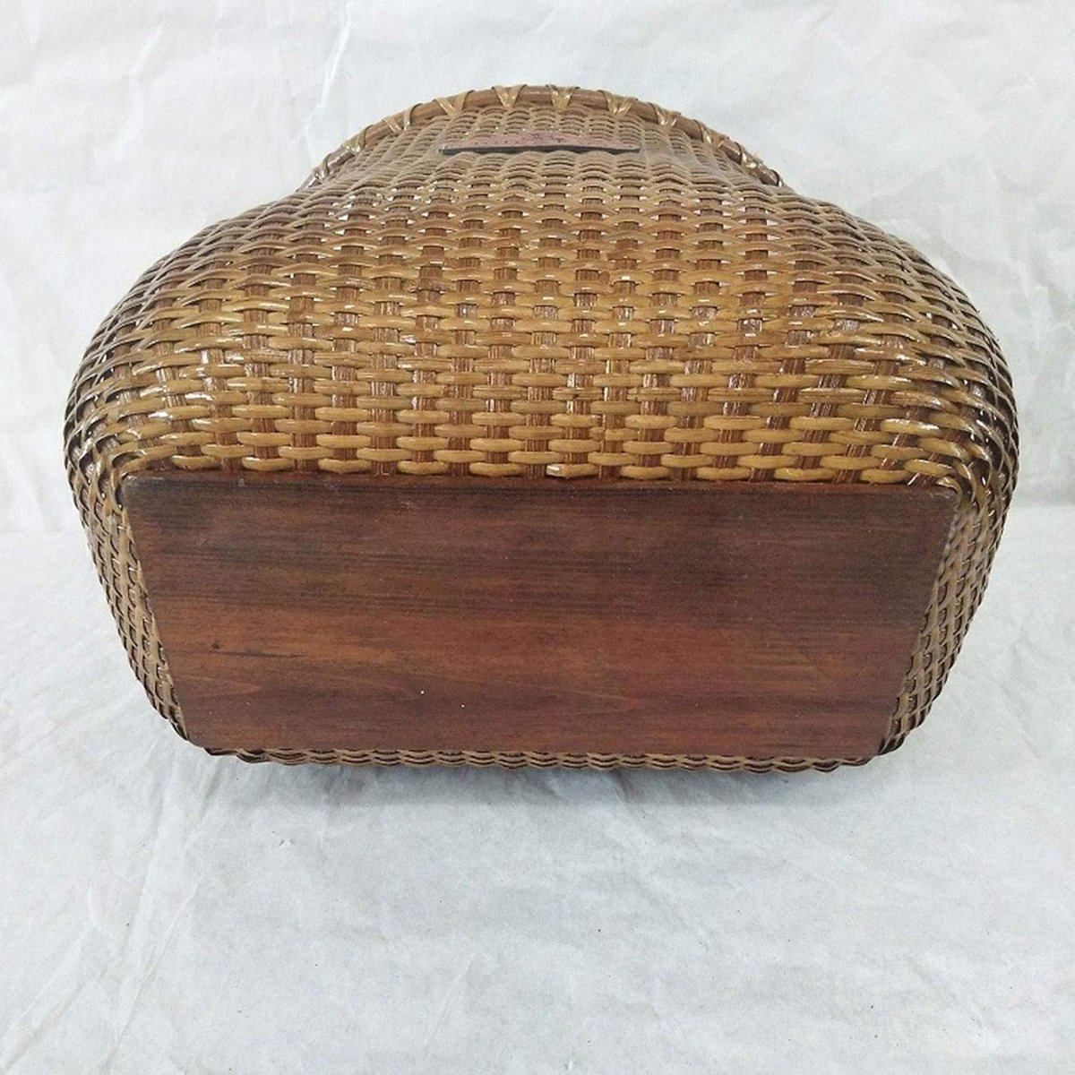 Fietsmand Rotan - Handgeweven Mand - Boodschappen Vervoeren - Handgemaakt Ontwerp - 28x19x24 cm - Bruin