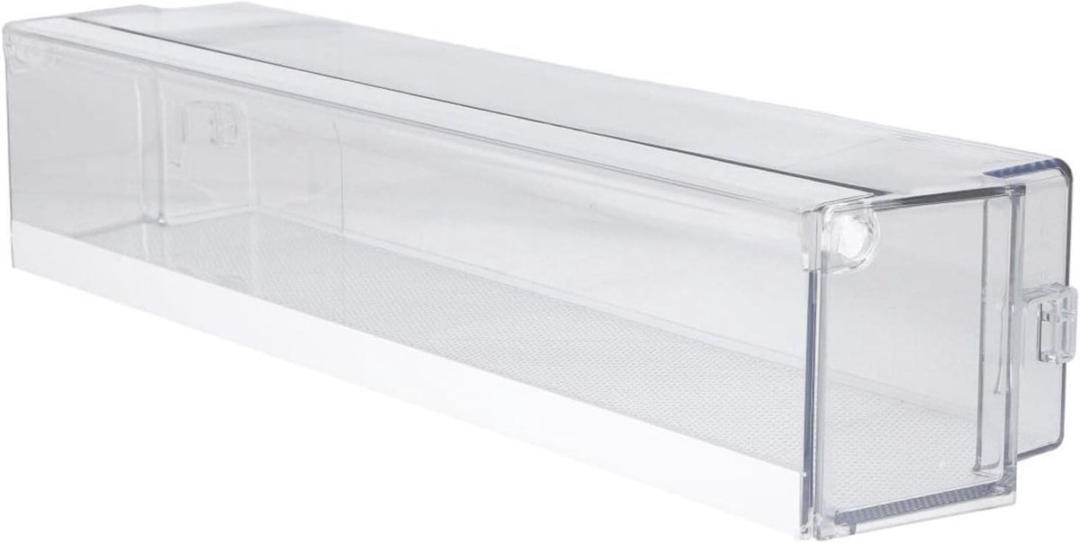 Deurvak Koelkast - Opbergvak met klep - Koelkast Organisatie - Specifiek voor bovenkant - 49 cm breed - Transparant