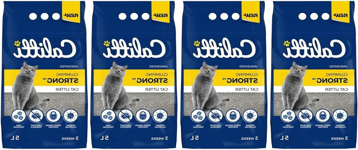 Kattenbakvulling Bentoniet - Kattenbak korrels - Hygiënisch Huisdier - Sterk Klontvormend - 4 x 5 Liter - Niet Van Toepassing