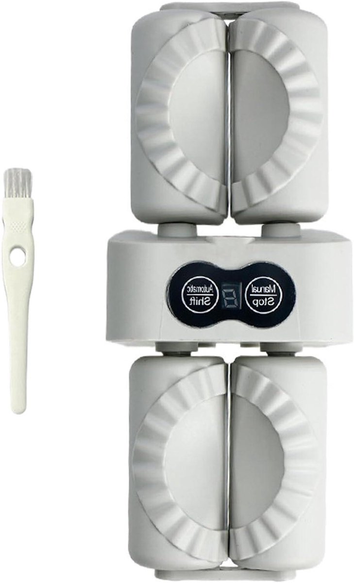 Knedelmaker - Empanada Pers - Snel Hapjes Maken - Dubbelzijdig Ontwerp - 24 cm - Wit