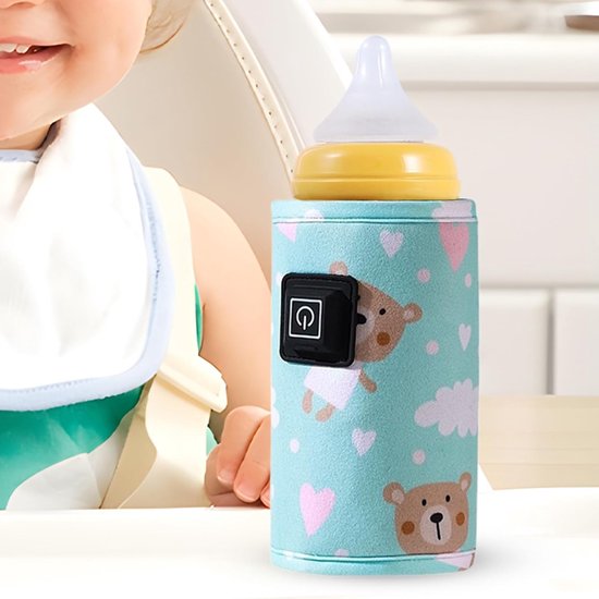 Flessenwarmer Baby - Draagbare Warmer - Flesvoeding Warm - Instelbare Temperatuur - 14 x 12 x 3 cm - Uniek — afbeelding 5