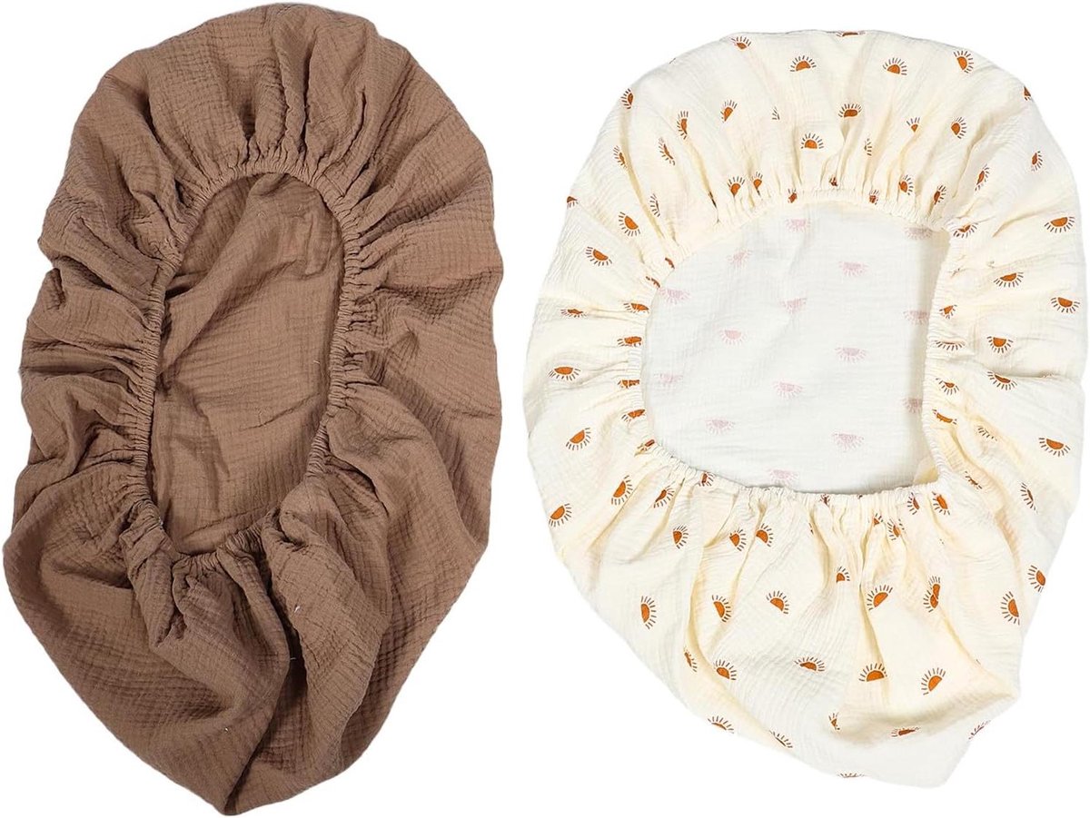 Aankleedkussenhoezen - Babykamer Accessoire - Baby Verzorgen - Ademende Katoen - 81 cm - Multi