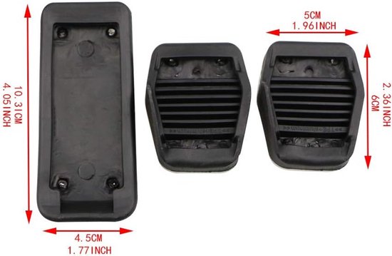 LILIGUAN Car Pedal Cover Non-Slip Throttle Brake Pedal Accessories Suitable for Ford Focus 2 3 4 MK2 MK3 MK4 RS ST Kuga Escape — afbeelding 4