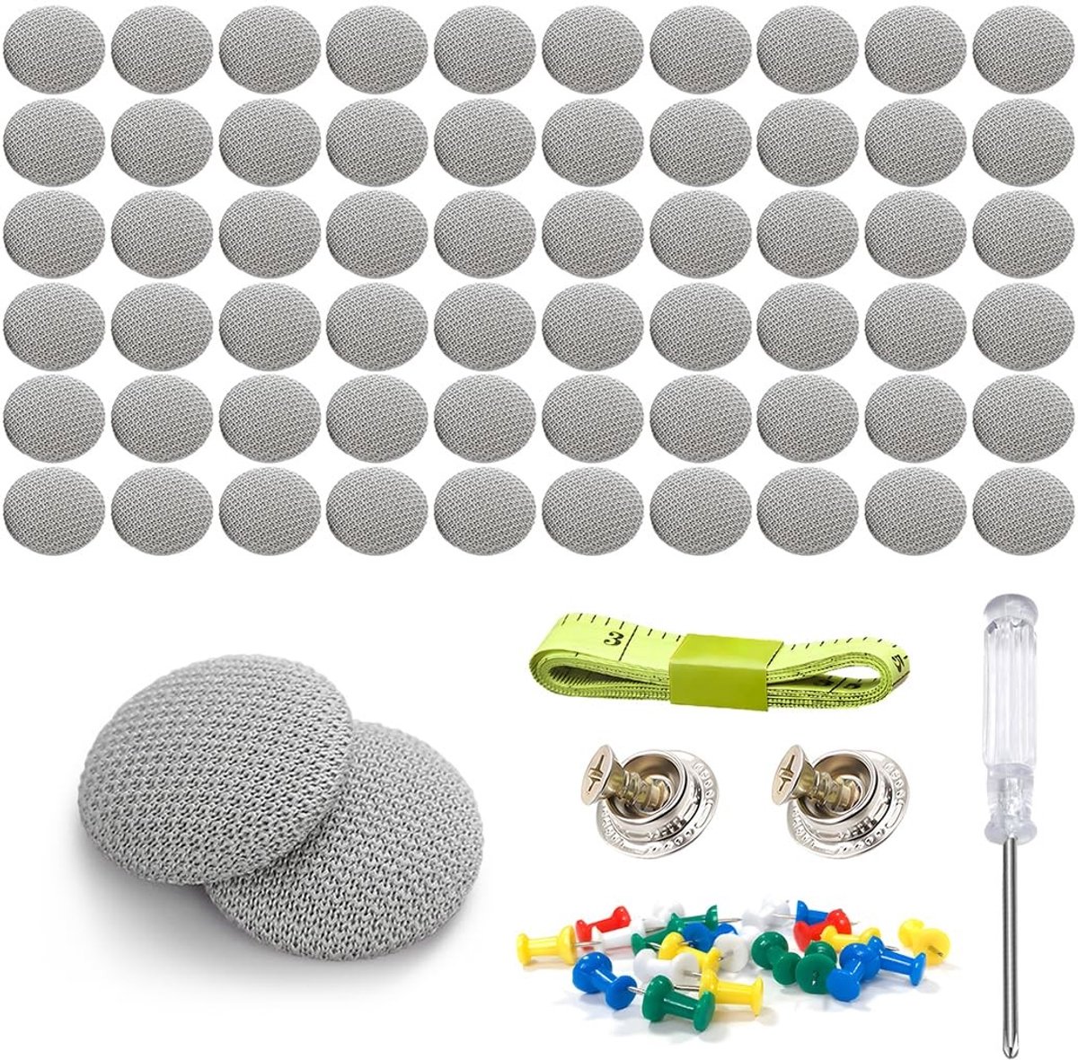 aladdien - dakhemelreparatieset - autodak reparatie - 60 stuks - grijs - auto dak herstel kit - eenvoudig in gebruik - geschikt voor elk voertuig