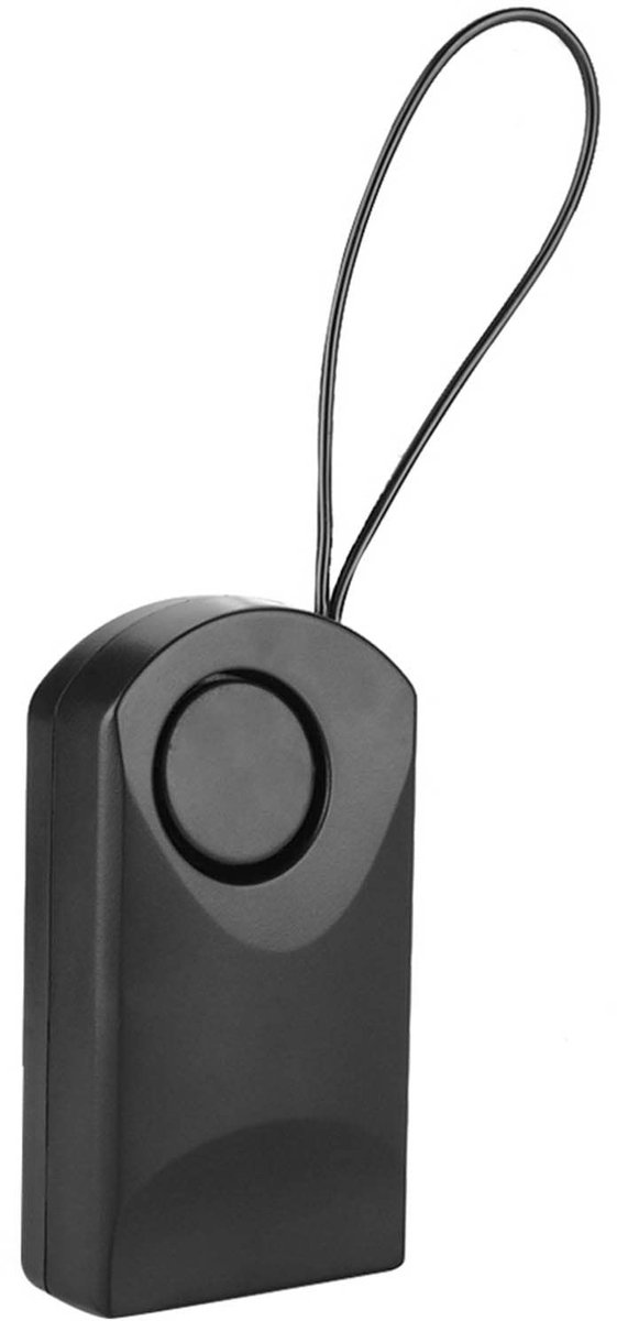 aladdien - Deurgreep Alarm - Draadloze Contactsensor - 120dB Veiligheid - Zwart - Anti Diefstal Alarm - Geschikt voor Thuis - Kleur Zwart
