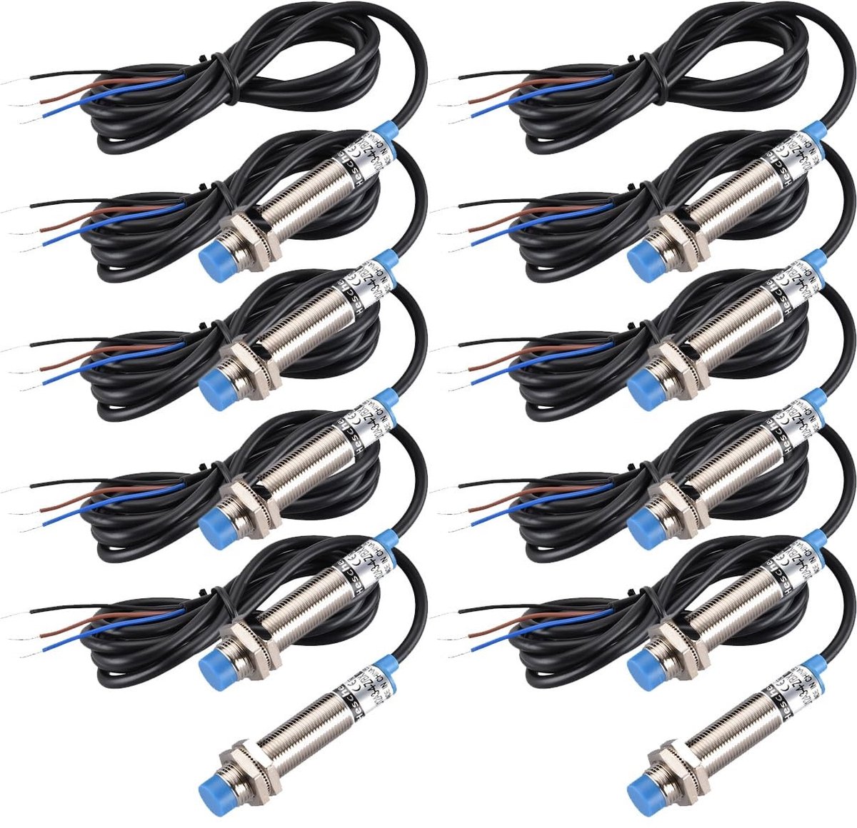 aladdien - Inductieve naderingsschakelaar - 4 mm detectie - Voedingsbeveiliging - Normaal open - Sensor met rode led - Model...