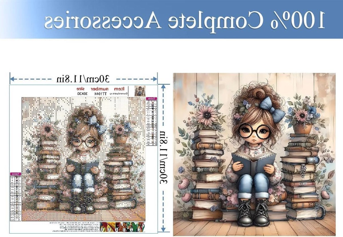 5D Diamant Schilderen voor Volwassenen, DIY Kits voor Beginners, Compleet Set met Ronde Steentjes voor Thuisdecoratie en Creatieve Hobby's (30 x 30 cm)
