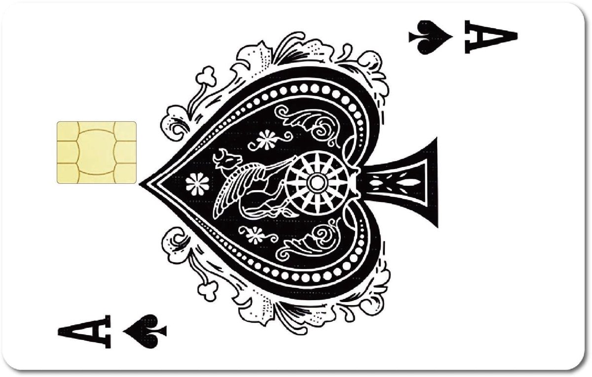 ONF3 - Kaart Stickers - Waterdichte Cover - Persoonlijke Bescherming - Spade A - Meerdere Stijlen - Voor Kaart Decoratie