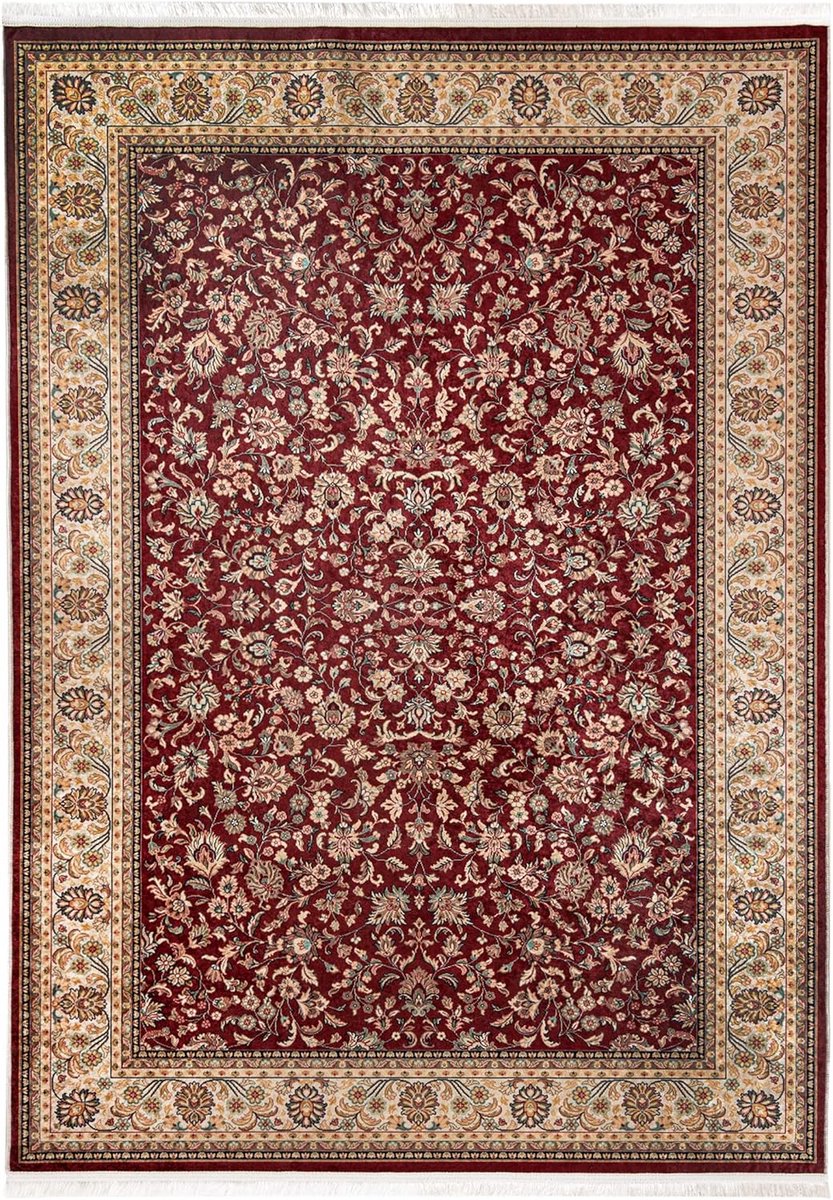 Vintage Rode Tapijt 140x200 cm - Oosters Design - OEKO-TEX® - Woonkamer - Rechthoek - Eleg