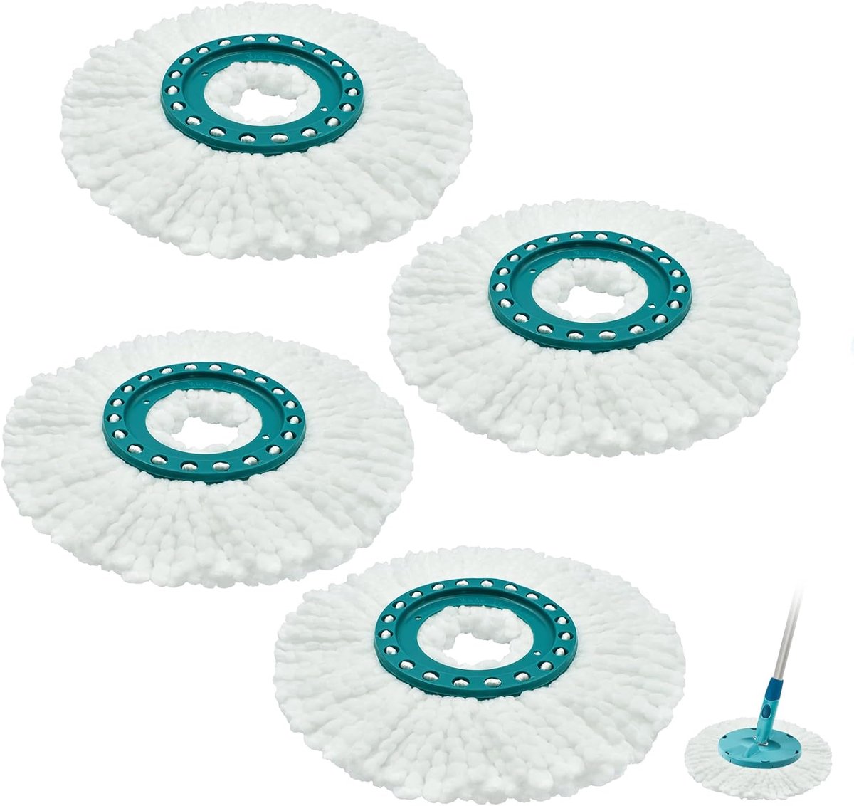 Geschikt voor Leifheit Clean Twist Disc Mop, vervangende microvezelkop