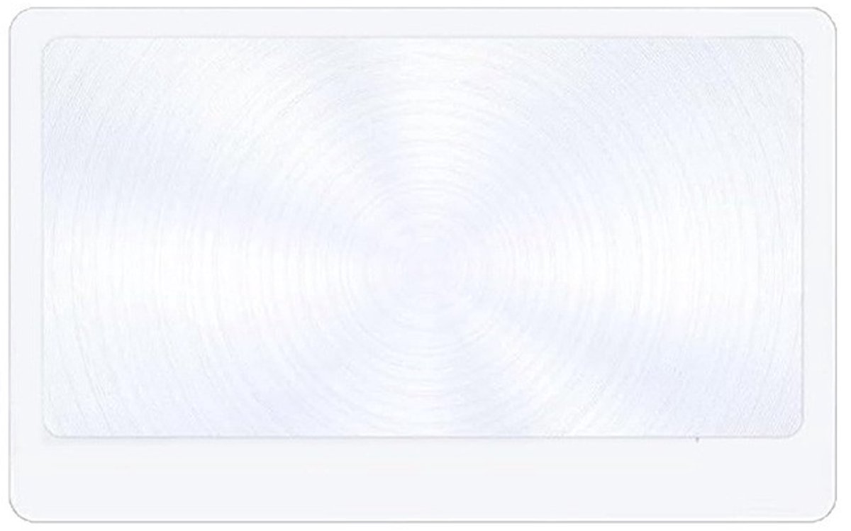Set van 2-5x Paginavergrootglas: Een lichtgewicht, platte optische Fresnel-lens van kunststof — met een handig ontwerp op kaartformaat (8.5CMX5.5CM) — ideaal voor senioren die kleine lettertjes, kaarten, boeken, bijbels, tijdschriften en meer lezen.