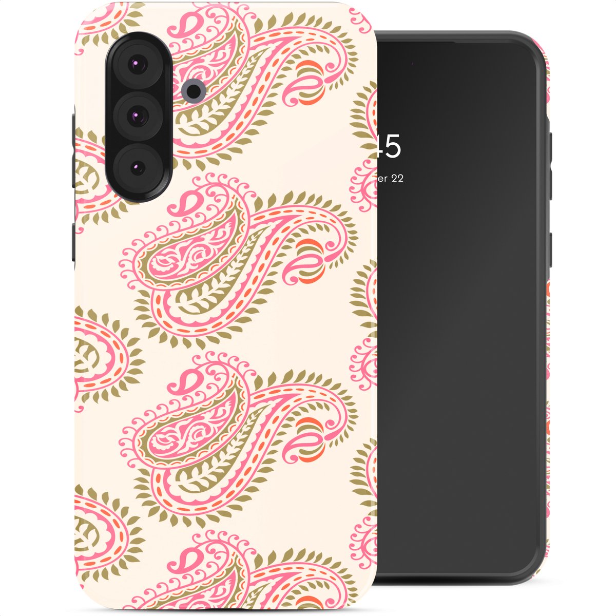 Selencia Hoesje - Geschikt voor Samsung Galaxy A36 / A56 (5G) - Backcover - Paisley Blush