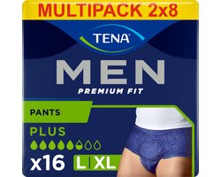 TENA Men Active Fit Pants L/XL – broekjes voor matig tot zwaar urineverlies – 16 stuks