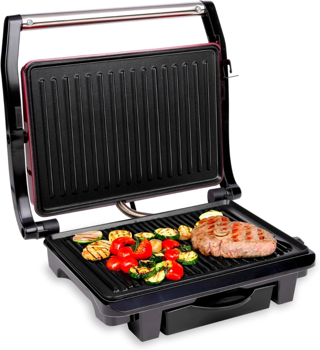 DnA® Tosti-ijzers - Tosti Apparaat - Tosti Ijzer - Zwart - 28cm x 33cm x 12cm