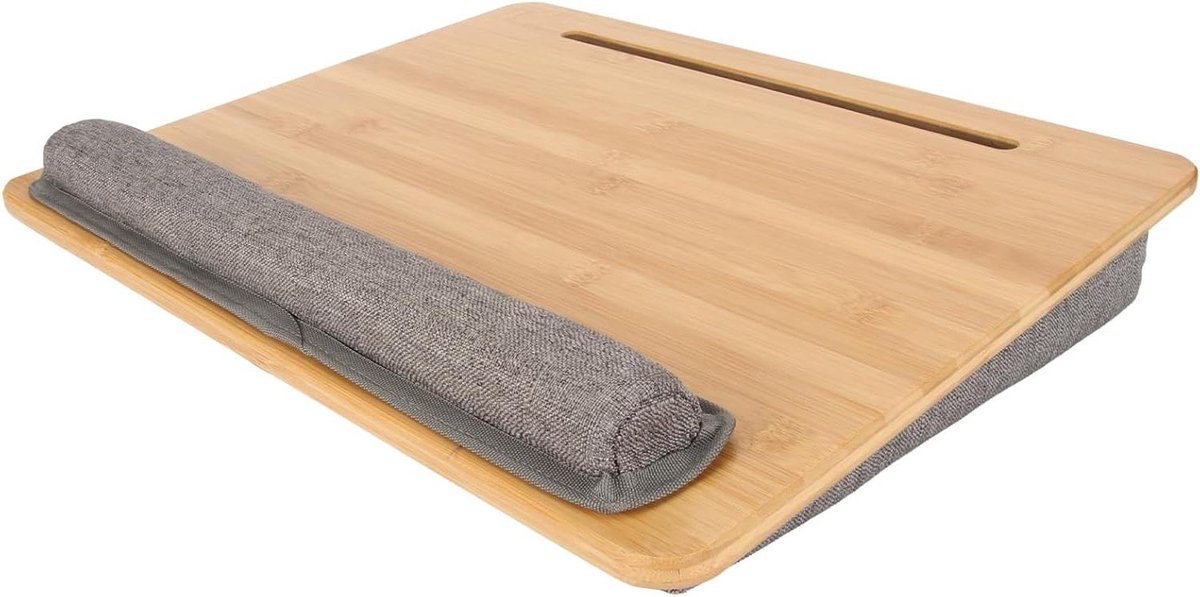 Laptop Bureau - Draagbare Tafel - Comfortabel Werken - Verstelbare Hoek - 45 x 35 cm - Grijs