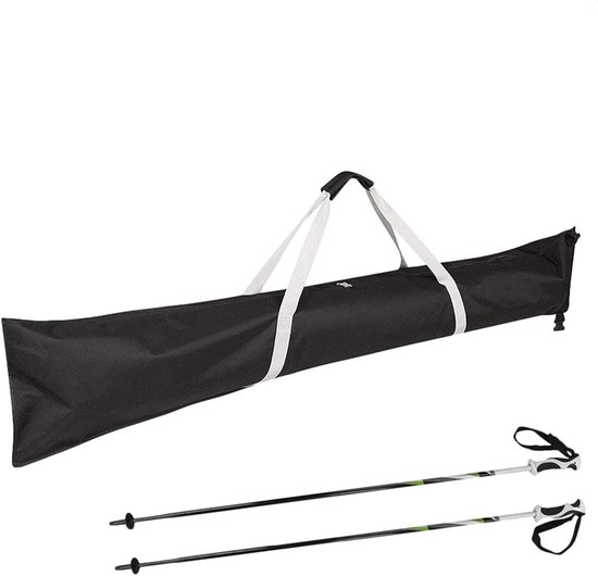 Skitassen - Skibag skivervoer - Wintersport transport - Waterdicht en duurzaam - 185 x 33 cm - Zwart