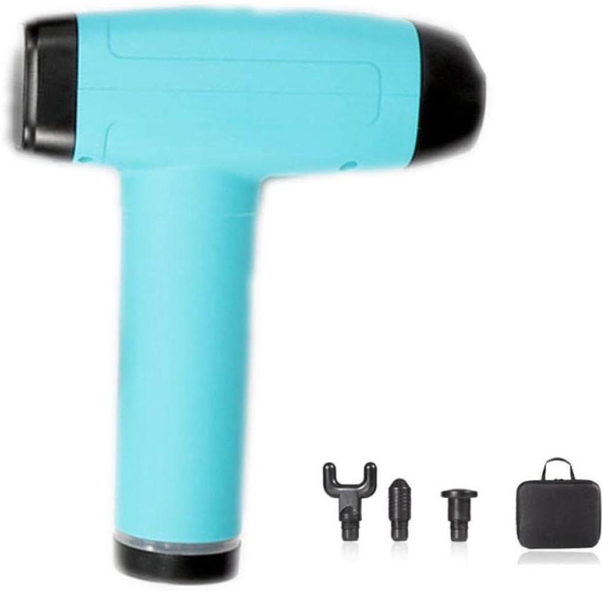 Massagepistool - Spierontspanning apparaat - Herstel na sport - Instelbare snelheid - 23 x 21 cm - Blauw