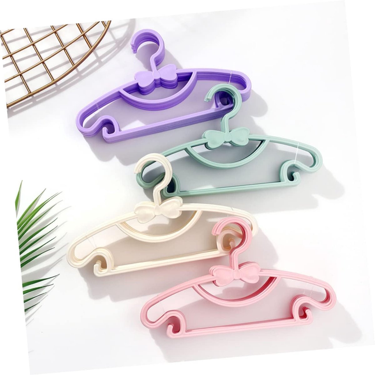 Kledinghangers Kinderen - Babyhangers Set - Kleding Opbergen - Antislip Ontwerp - 10 Stuks - Wit