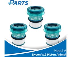 Dyson V16 Piston Animal Filters (3 Stuks, Plus.Parts® alternatief voor 974676-01)