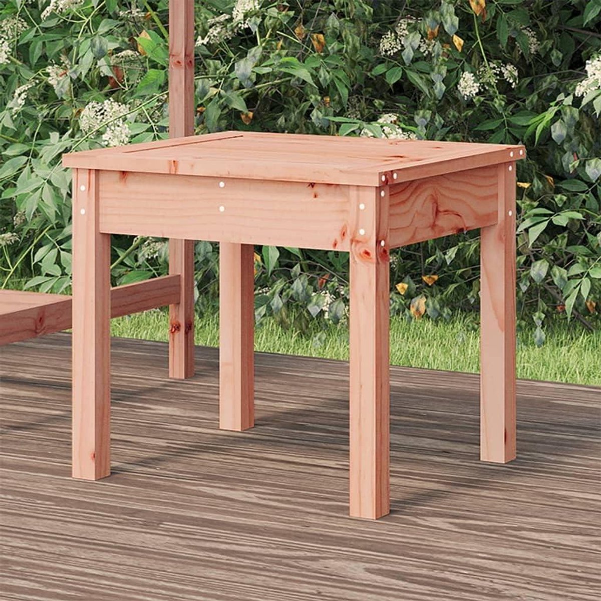 Houten Tuinbank - Buitenbank Sofa - Ontspannen Buiten - Massief Douglas Hout - 50 x 44 x 45 cm - Houtkleur