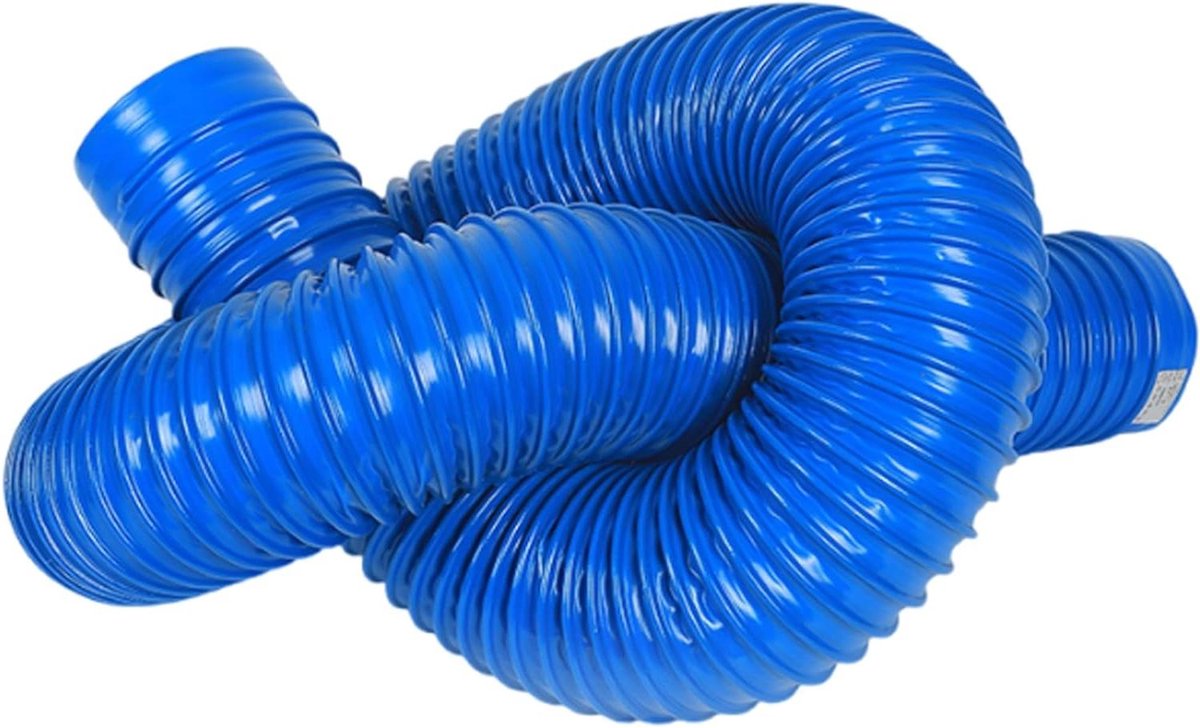 Ventilatiebuis - Afzuigslang - Stof Afzuigen - Zeer Rekbaar - 300 cm - Blauw