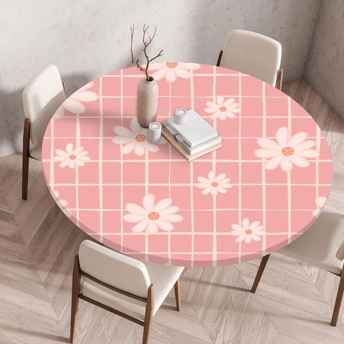 Rond Tafelkleed - Tafelhoes - Tafel Beschermen - Elastische Rand - 60 cm - Paars Blauw