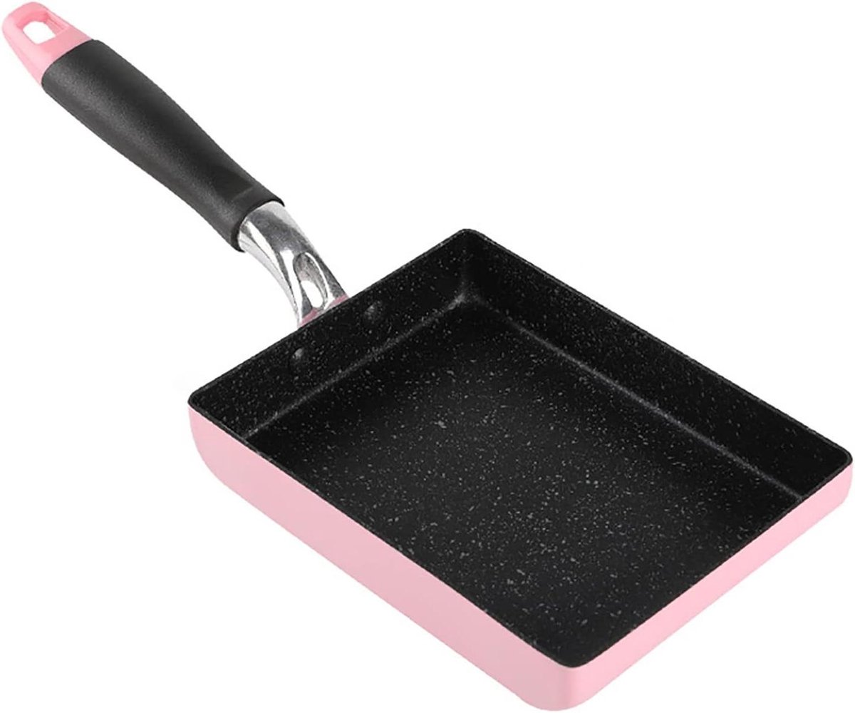 Omelet Pan - Eierpan Koekenpan - Ontbijt Maken - Antiaanbak Graniet Coating - 18x13cm - Roze