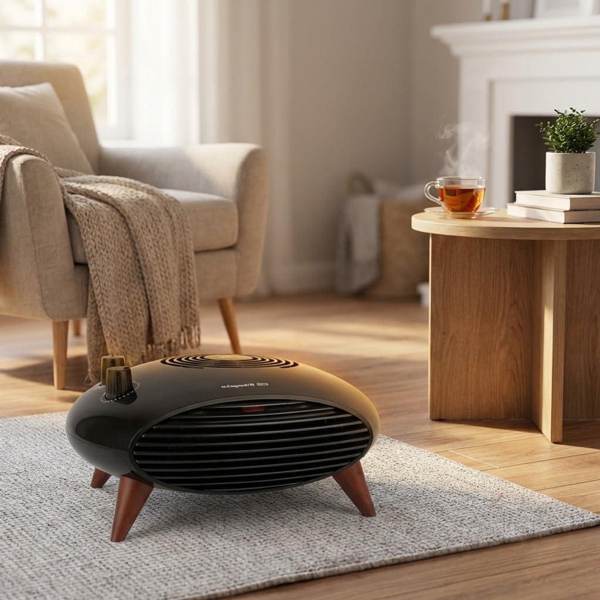 Ventilator Kachel - Verwarming - Snelle Verwarming - Drie standen - 2000 Watt - Zwart