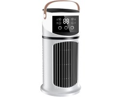 Draagbare Airco - Verkoeler - Kleine Ruimtes Koelen - Intelligente Dubbele Modi - 15.5 cm - Wit