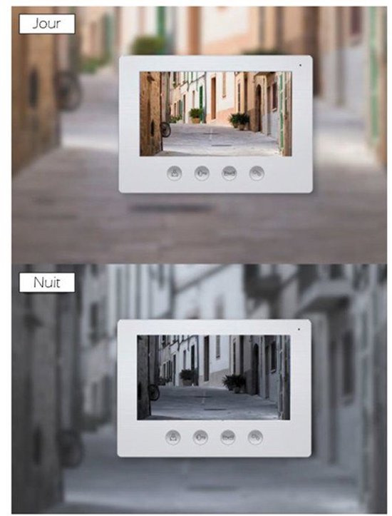 Videodeurintercomsysteem - KYF - Bedraad - Wi-Fi-verbinding - 7" touchscreen - 2 draden — afbeelding 2