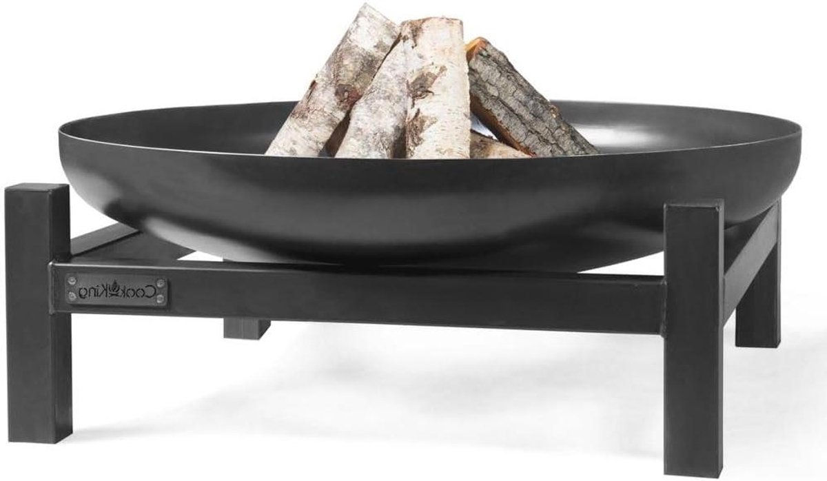 Vuurschaal - Buitenhaard Grill - Gezelligheid Buiten - Handgemaakt Natuurstaal - 60 cm Diameter - Zwart