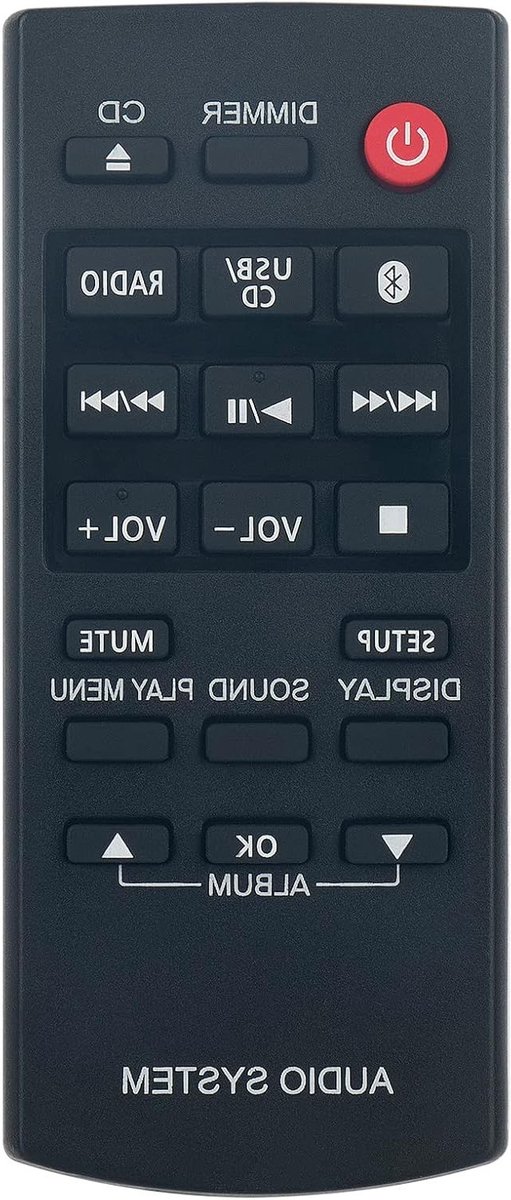 Vervangende afstandsbediening voor Panasonic CD stereo systemen SC-PM250, SC-PM251 en SC-HC200 - Compatibel, gebruiksvriendelijk en betrouwbaar