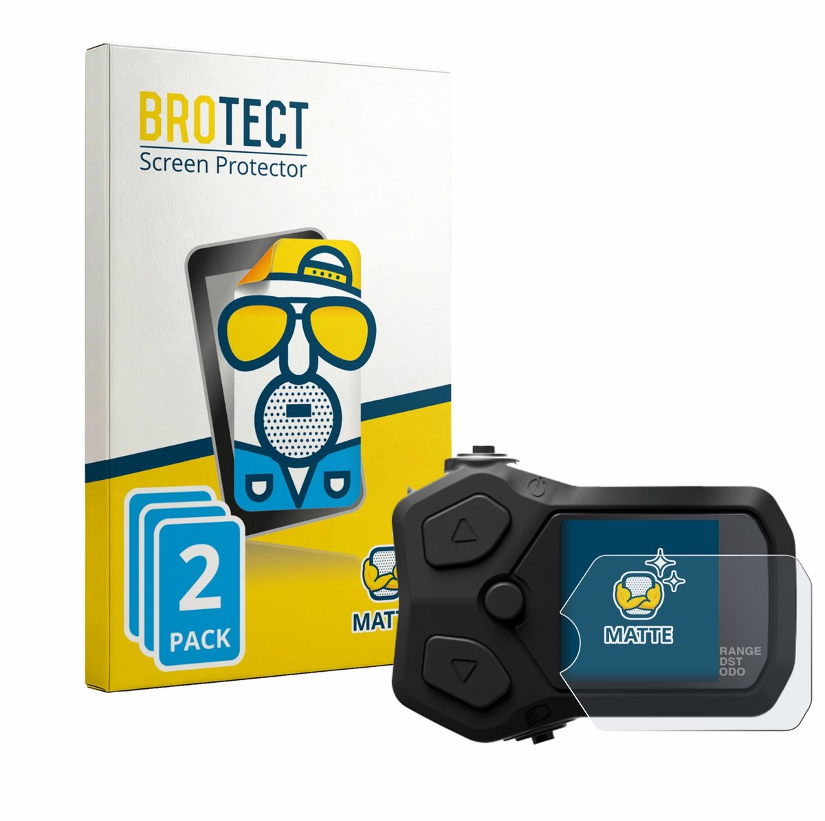 BROTECT - Screenprotector voor Shimano SC-EN500 - Folie Beschermfolie matte 2 Stuks