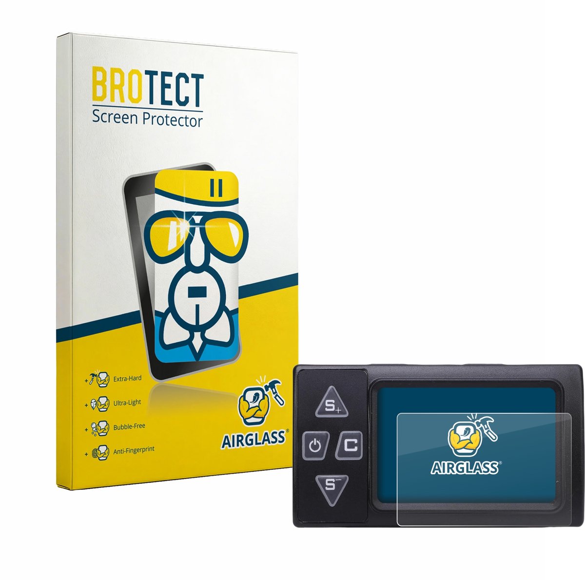 Screenprotector voor Buachois Bike Computer Beschermglas transparant