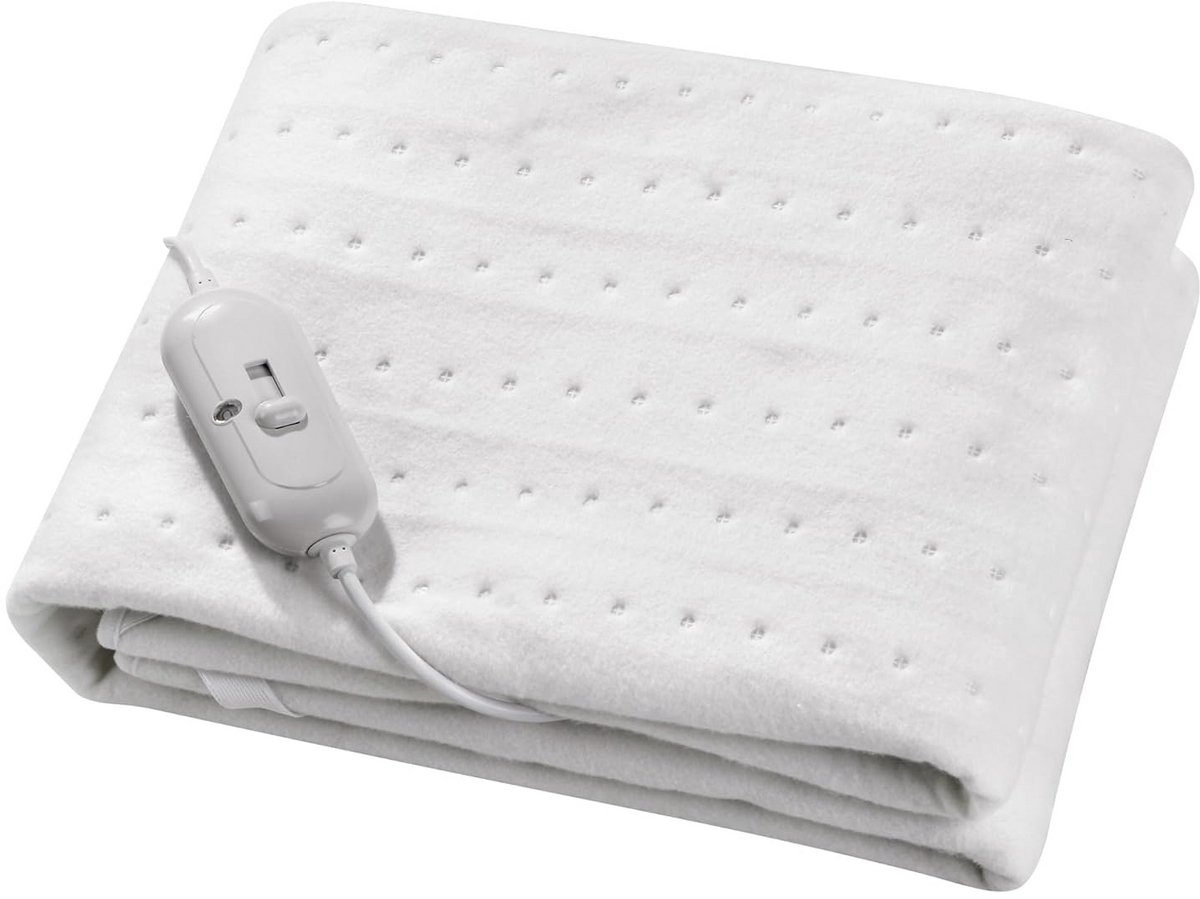 Elektrische bedwarmer - Dubbele deken - Warmte en ontspanning - Oververhittingsbeveiliging - Tweepersoons - Bedrukt