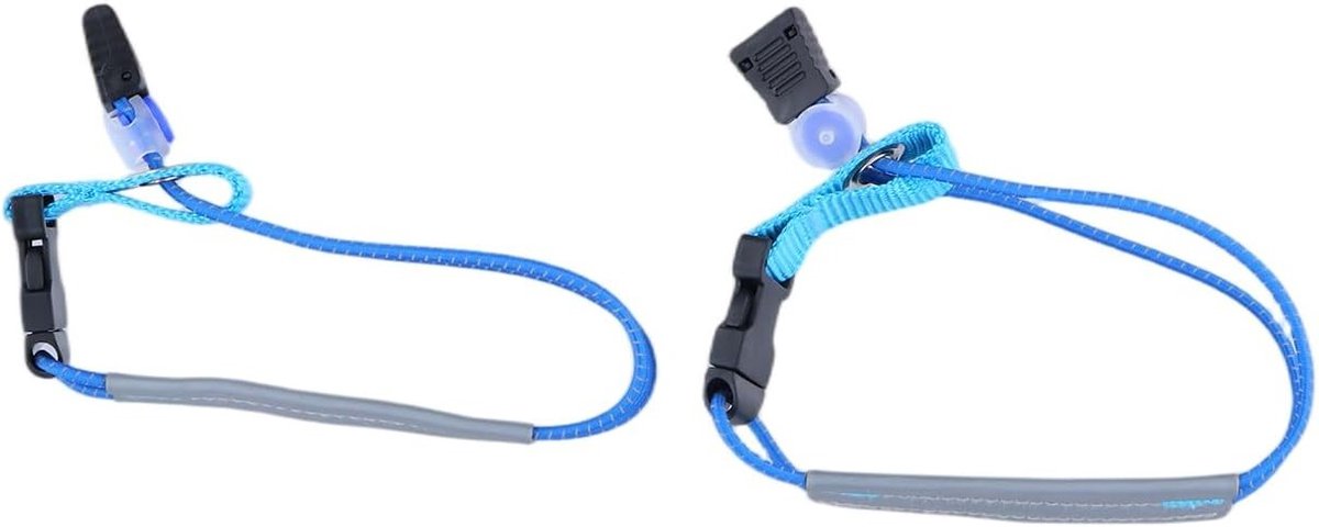 Reflectorbanden met klittenbandsluiting, elastische broekklem voor joggen en fietsen, 2 stuks, veilig hardlopen in het donker